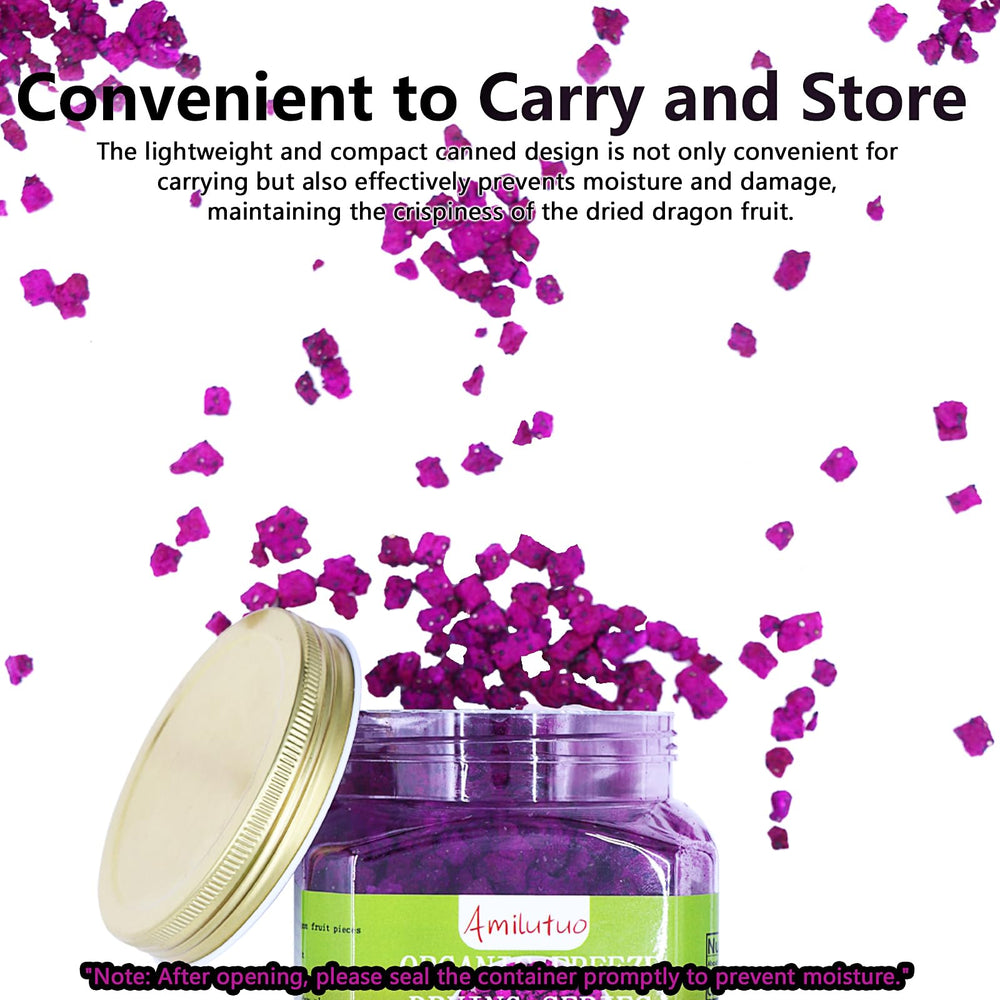 Amilutuo sealed jar storage showing easy, moisture-friendly packaging