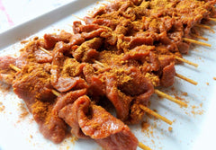 Aminchi Suya seasoning beef sizzle ready for marination
