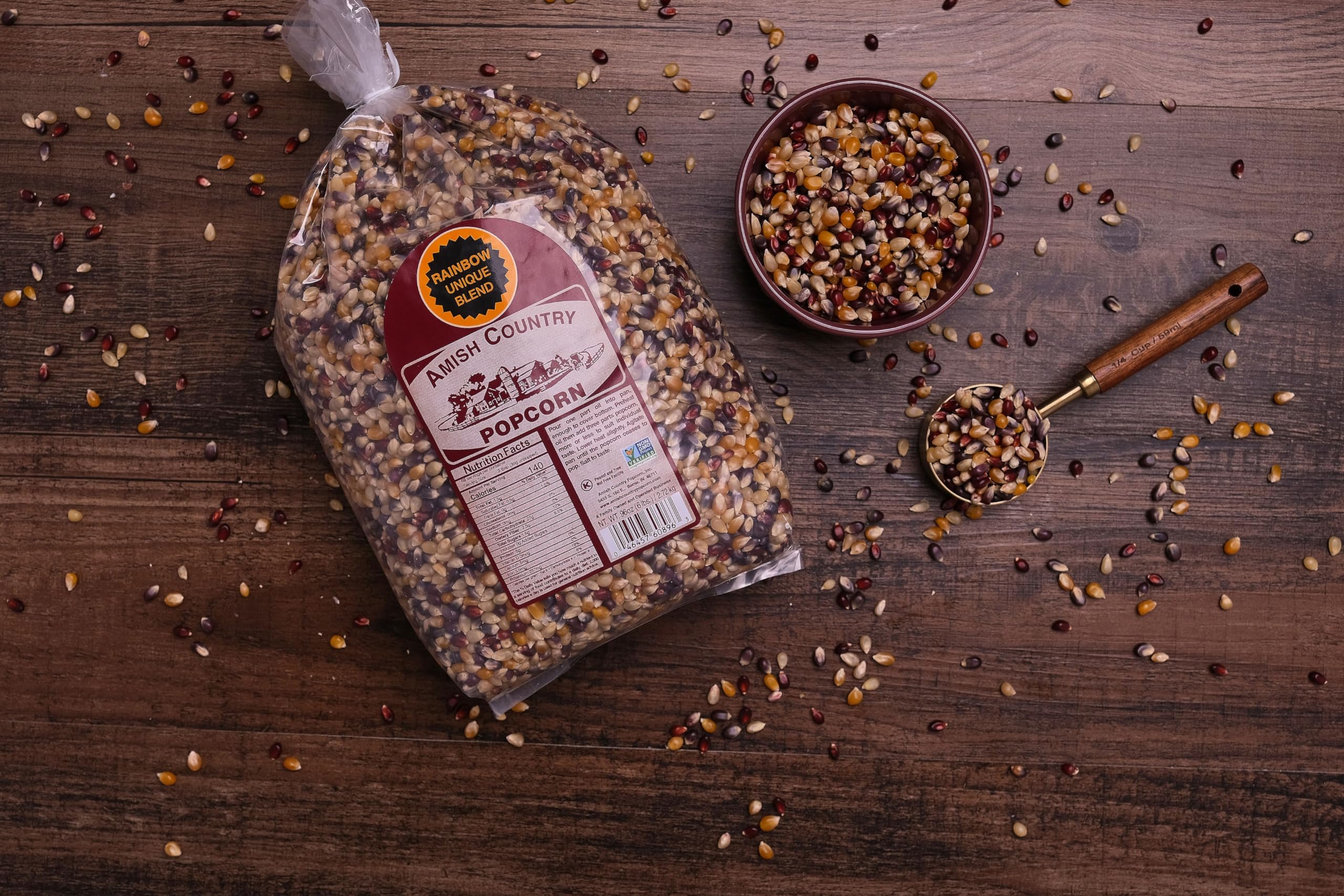 Amish Country Popcorn 6 lb bag ready for large batches and sharing