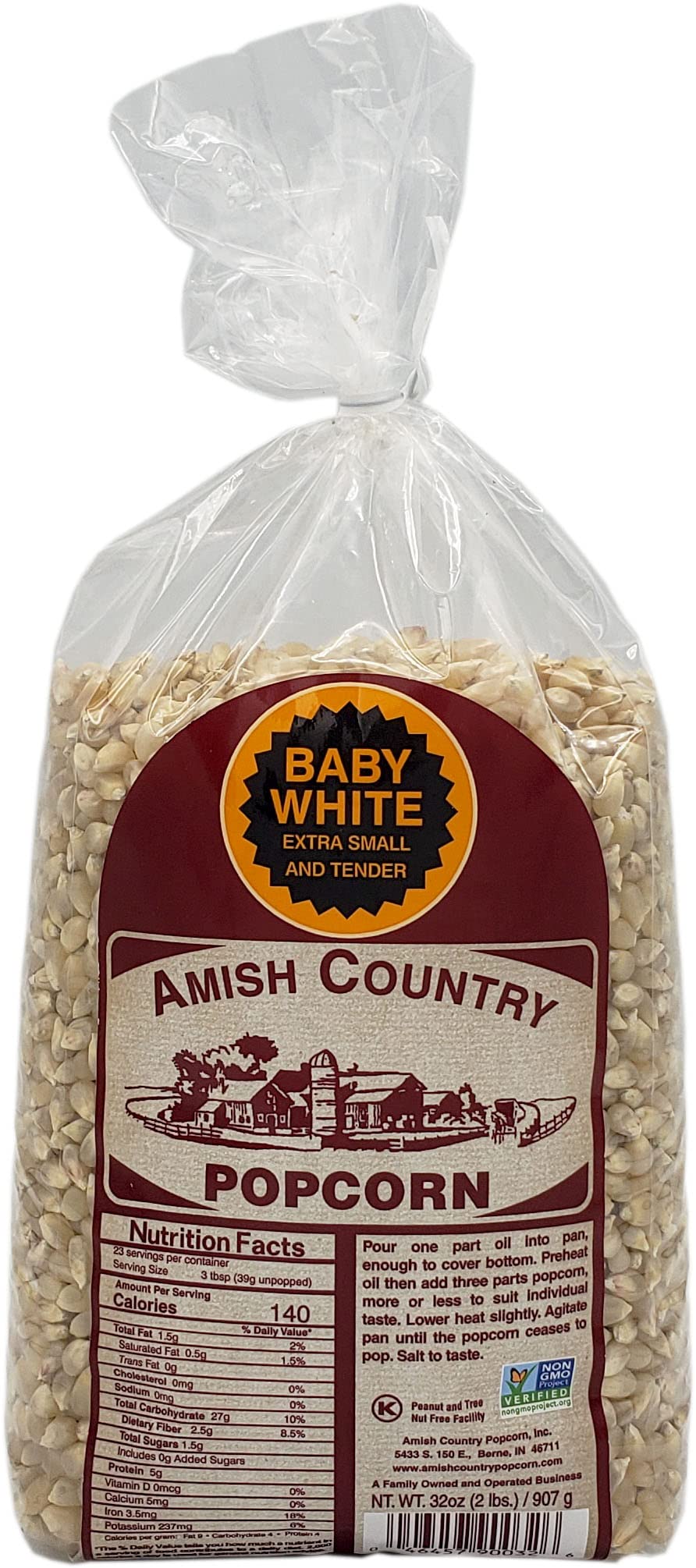 Amish Country Popcorn Baby White Extra Small pack image – premium light and crunchy snack