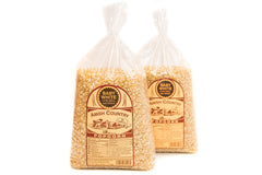 Amish Country Popcorn Baby White Kernel bag exterior—reliable reseal for freshness.