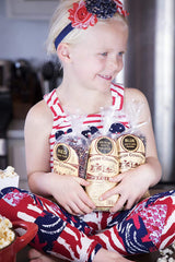 Amish Country Popcorn blue kernels great for patriotic movie nights.