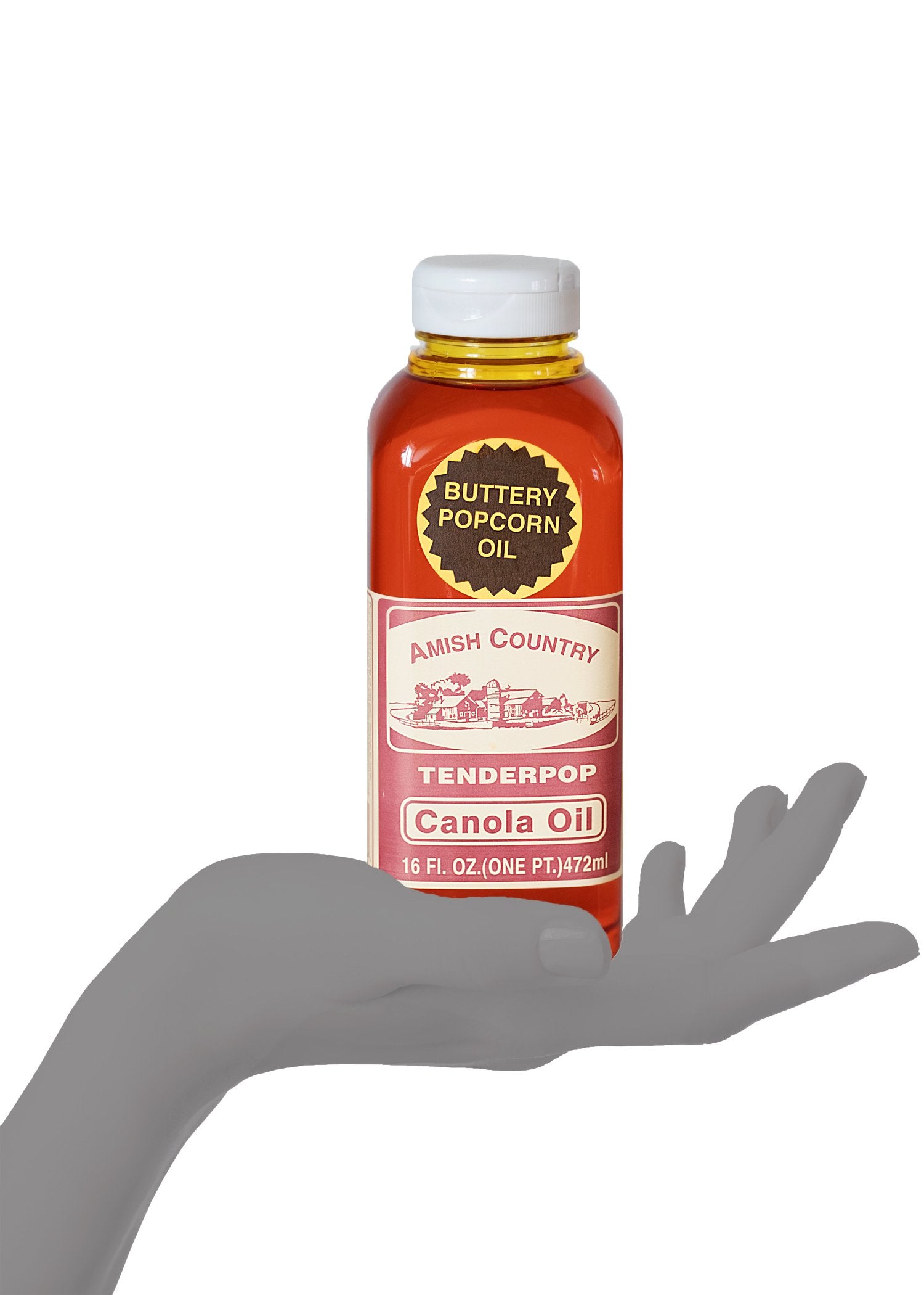 Amish Country Popcorn butter-flavored oil adds flavor for a cozy movie night popcorn.