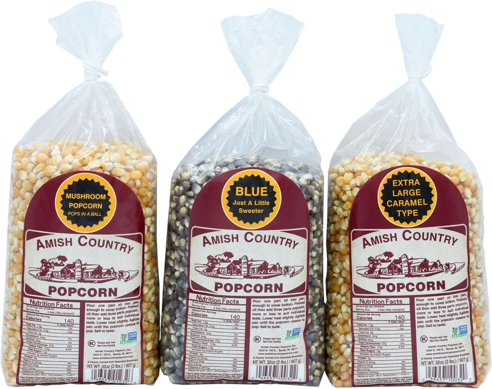 Amish Country Popcorn Mushroom 2 lb bag for fresh movie-night snacks