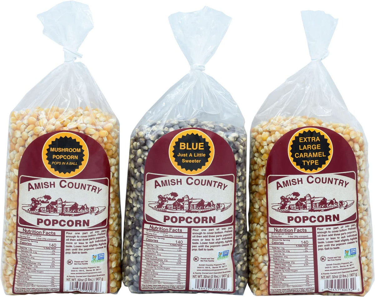 Amish Country Popcorn Mushroom 2 lb bag for fresh movie-night snacks