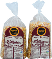 Amish Country Popcorn mushroom kernels in a bag for fresh popping
