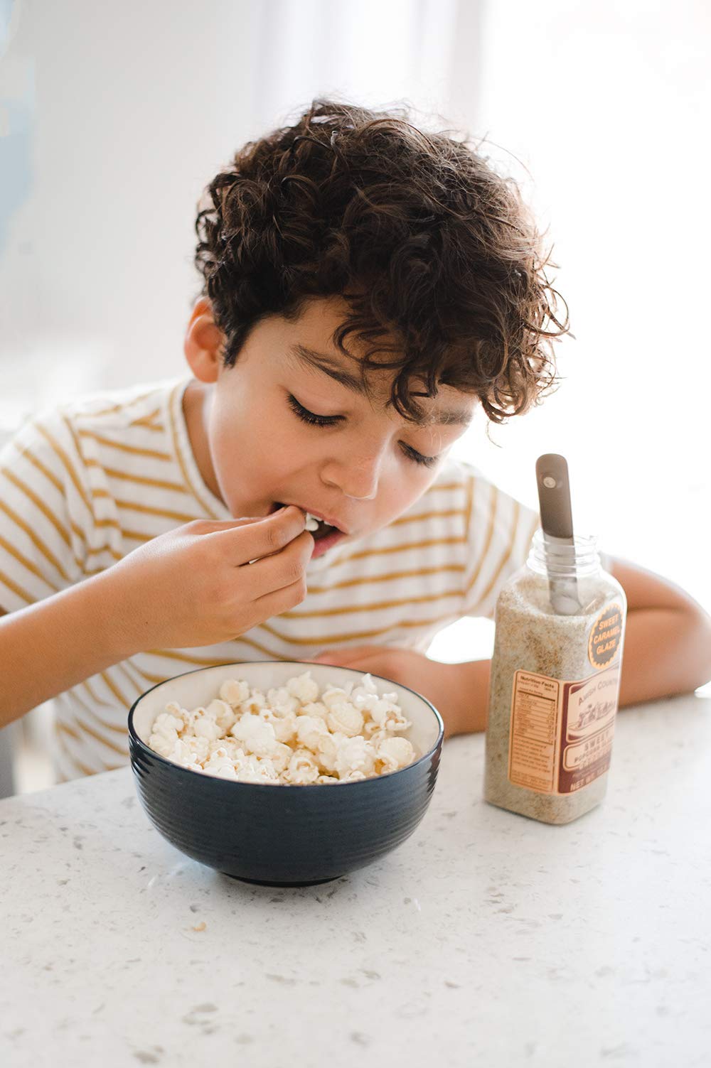 Amish Country Popcorn Nut Free status makes safe snacking easy.