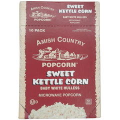 Amish Country Popcorn old-fashioned microwave bag ready in minutes for a quick snack.