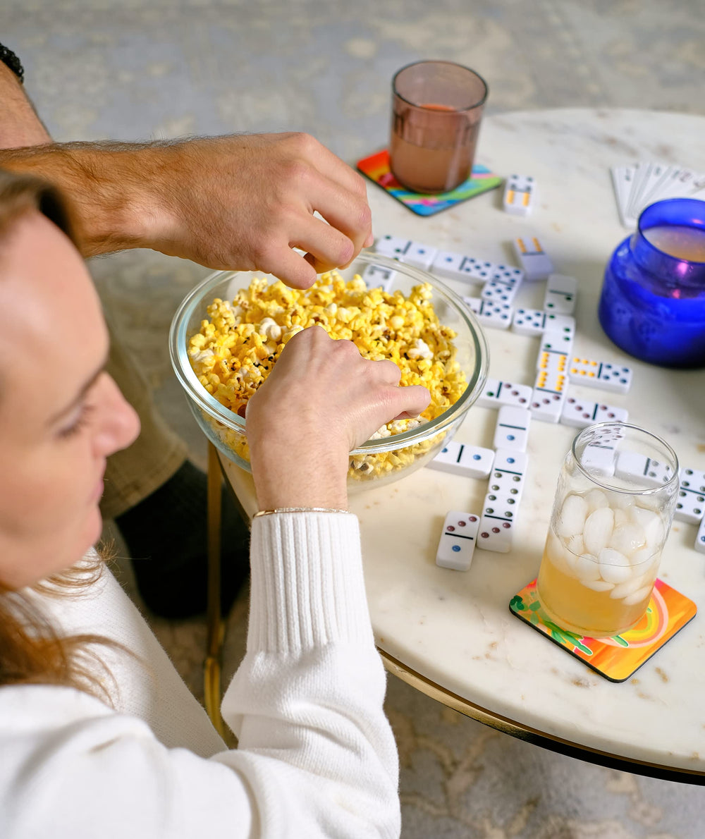 Amish Country Popcorn Packaging front highlighting Non-GMO and freshness.
