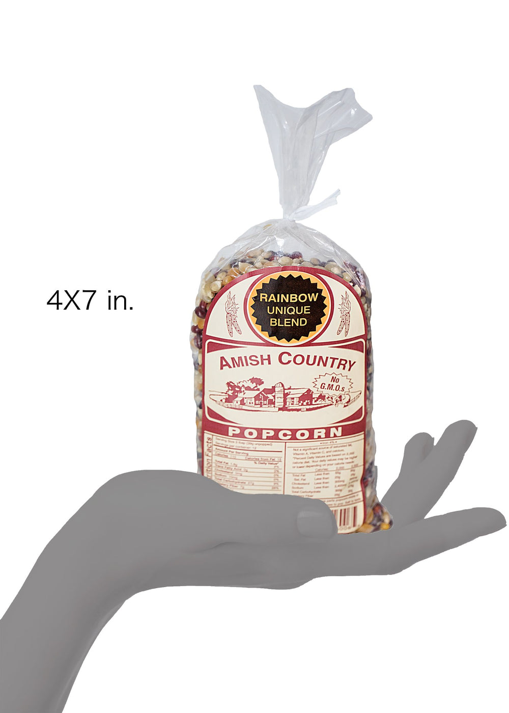 Amish Country Popcorn rainbow kernel mix adds color to snack time.