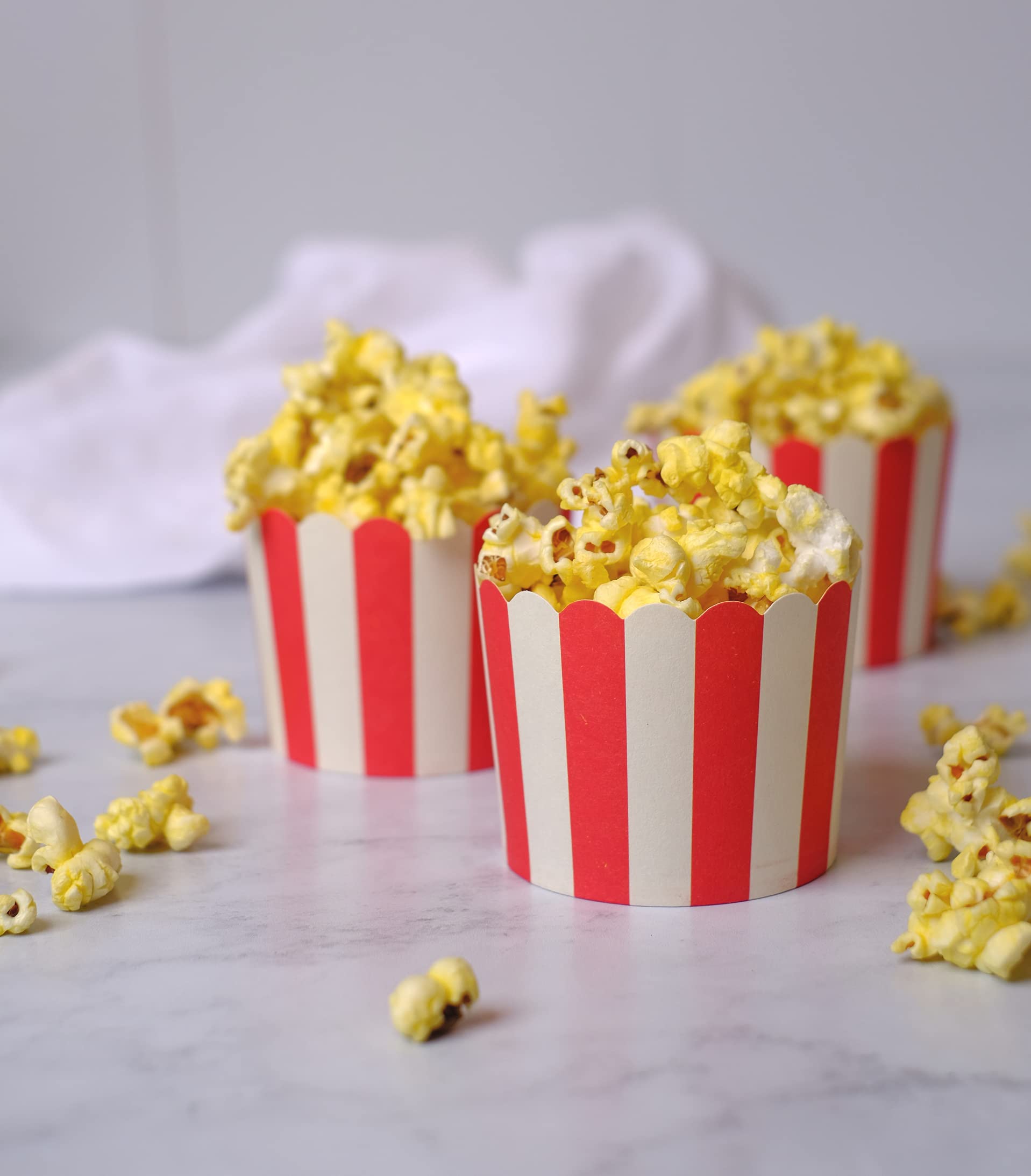 Sealed storage container keeps Amish Country Popcorn fresh longer