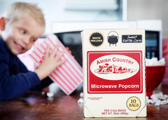 Amish Country Popcorn Tree Nut Free and Peanut Free for allergen-conscious snacking.