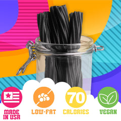 Amish Good licorice twist soft chewy texture close-up invites a satisfying bite.