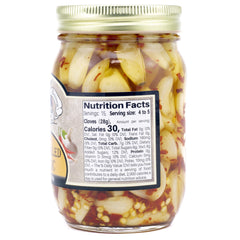 Amish Wedding hot-pickled garlic jar 2 boosts flavor on cheese boards.