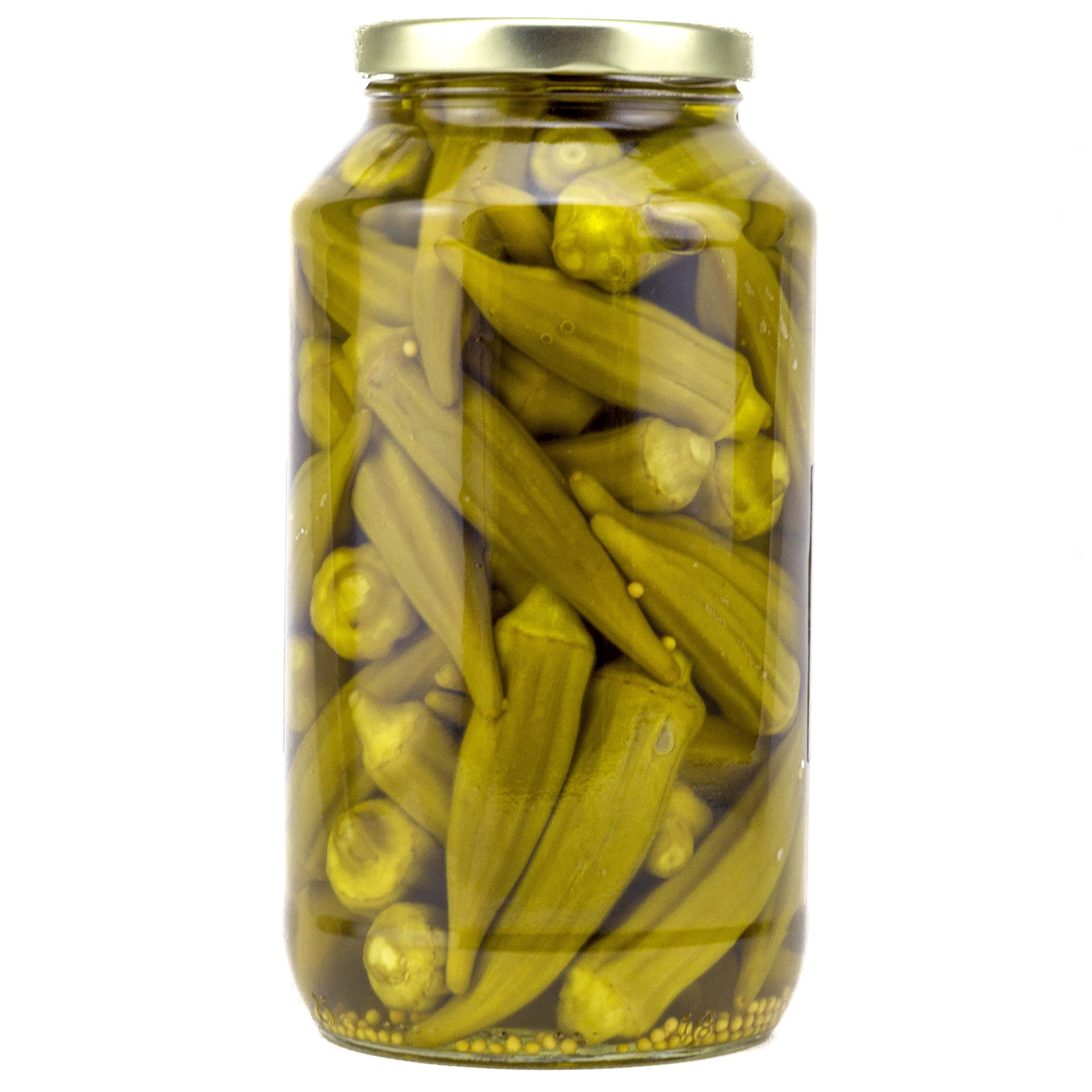 Amish Wedding mild pickled okra ingredients, simple brine for bright flavor.