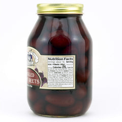 Amish Wedding pickled baby beets close-up slices, perfect for grazing