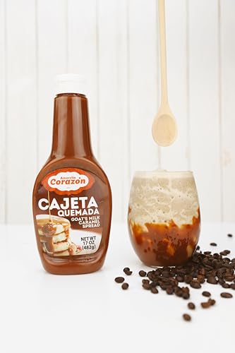 Pour-over desserts with Amorcito Corazón cajeta for a glossy caramel finish.