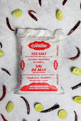 Amorcito Corazón sun-dried, hand-picked salt crystals for pure flavor.