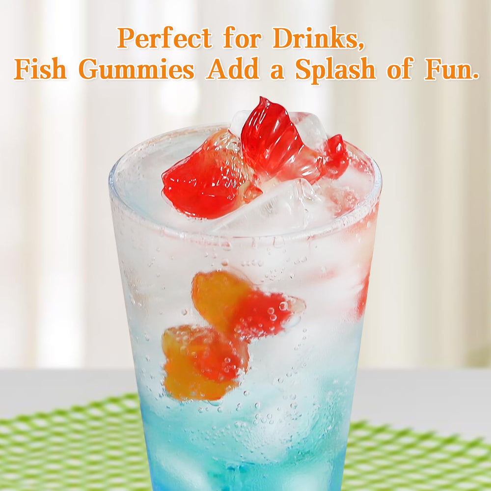 Amos 4D goldfish shapes add visual fun to kids' snacks.