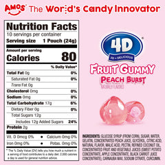 Gluten-free AMOS gummies with juicy center for a kid-friendly spring treat.