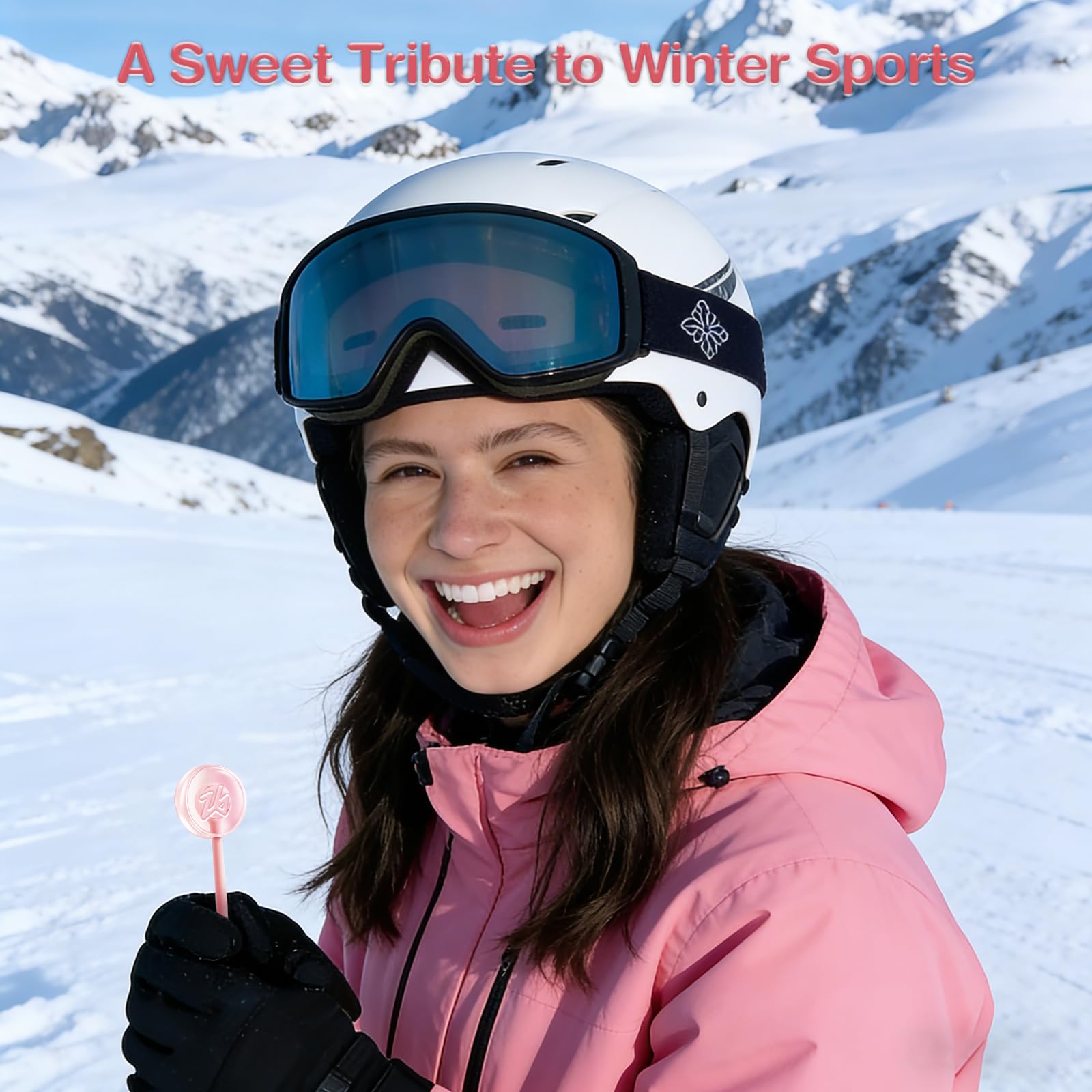 AMOS compact treats perfect for stocking stuffers and event giveaways with Olympic flair.