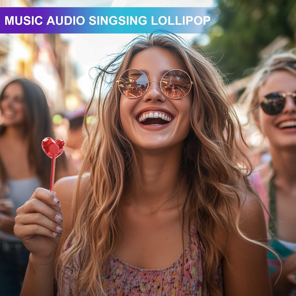 Amos Music Lollipop party-favor ready with a musical twist.