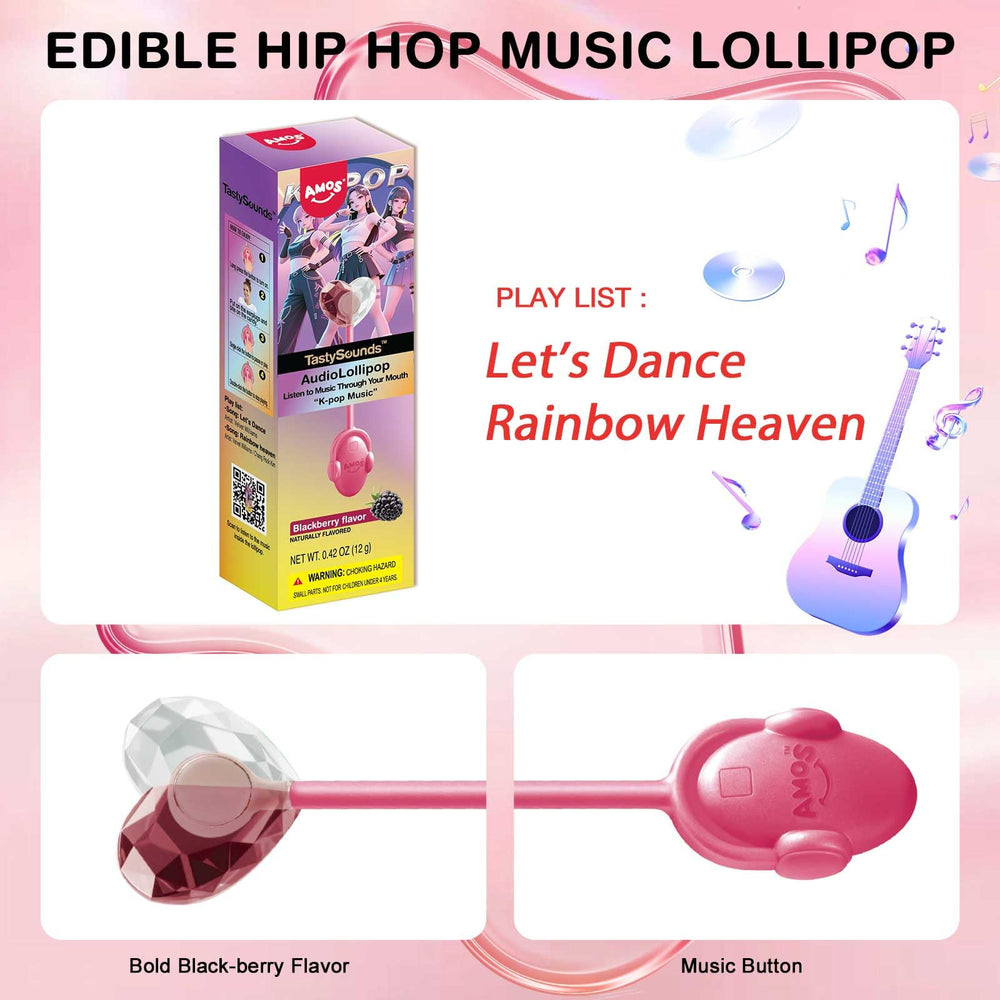 Amos Music Lollipop party gift idea with wrappers for celebrations.