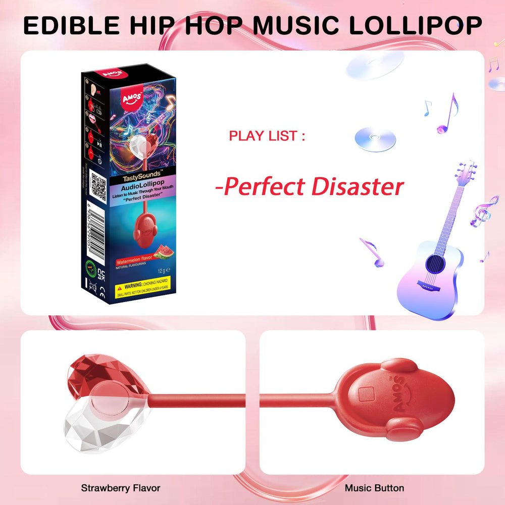 Amos Music Lollipop: sugar-free xylitol for a lighter indulgence.