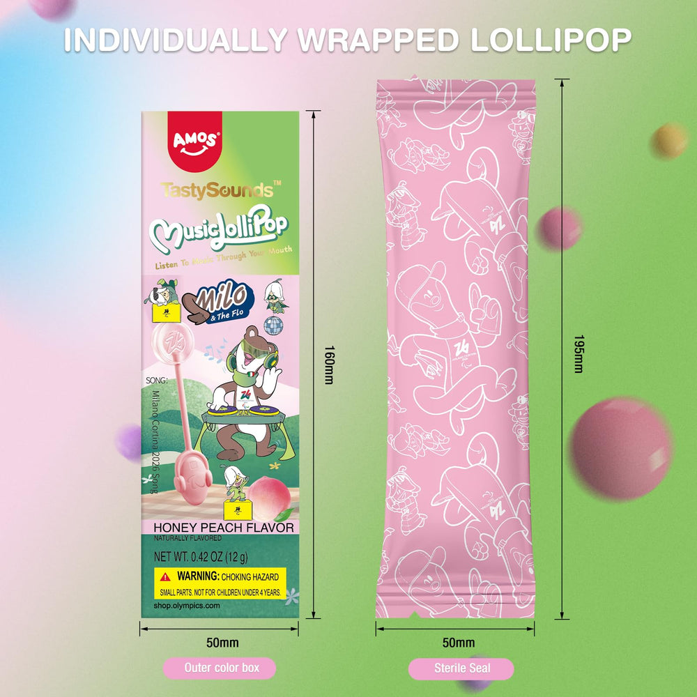 AMOS party-ready lollipops elevate candy displays for themed celebrations.