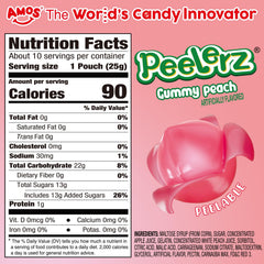 AMOS Peelerz Peach Candy reveals a jelly center for a delightful bite