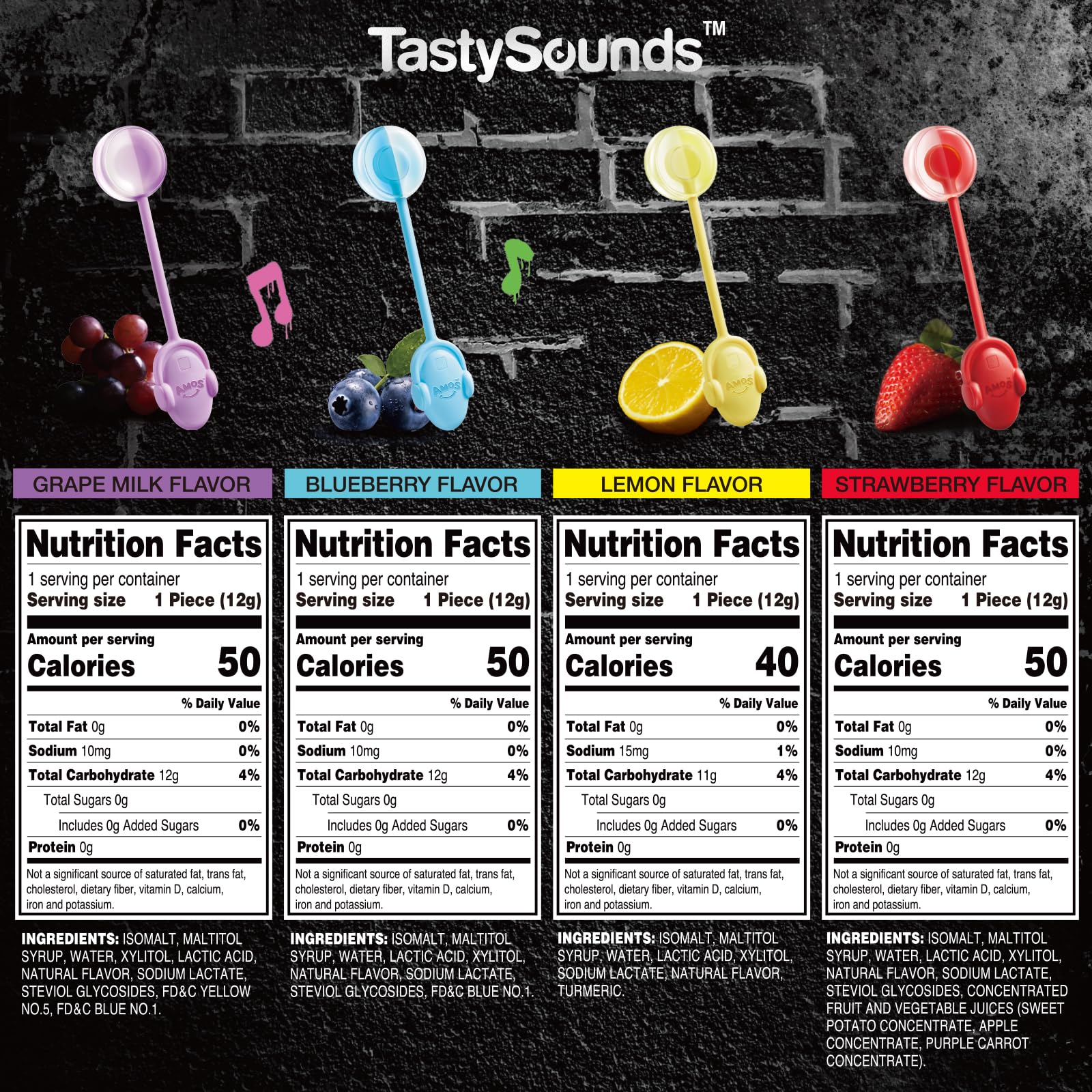 Amos TastySounds hip-hop beats lollipop, enjoy music while savoring flavor