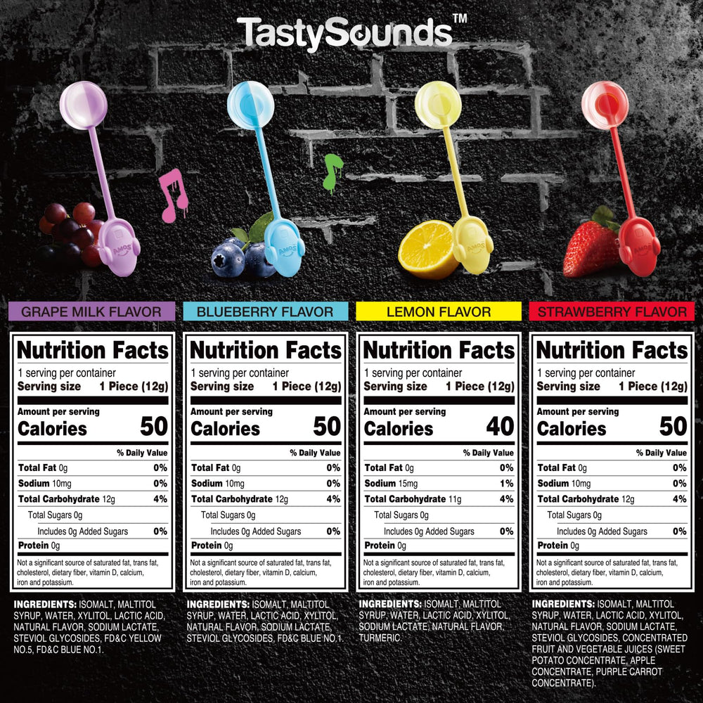 Amos TastySounds hip-hop beats lollipop, enjoy music while savoring flavor