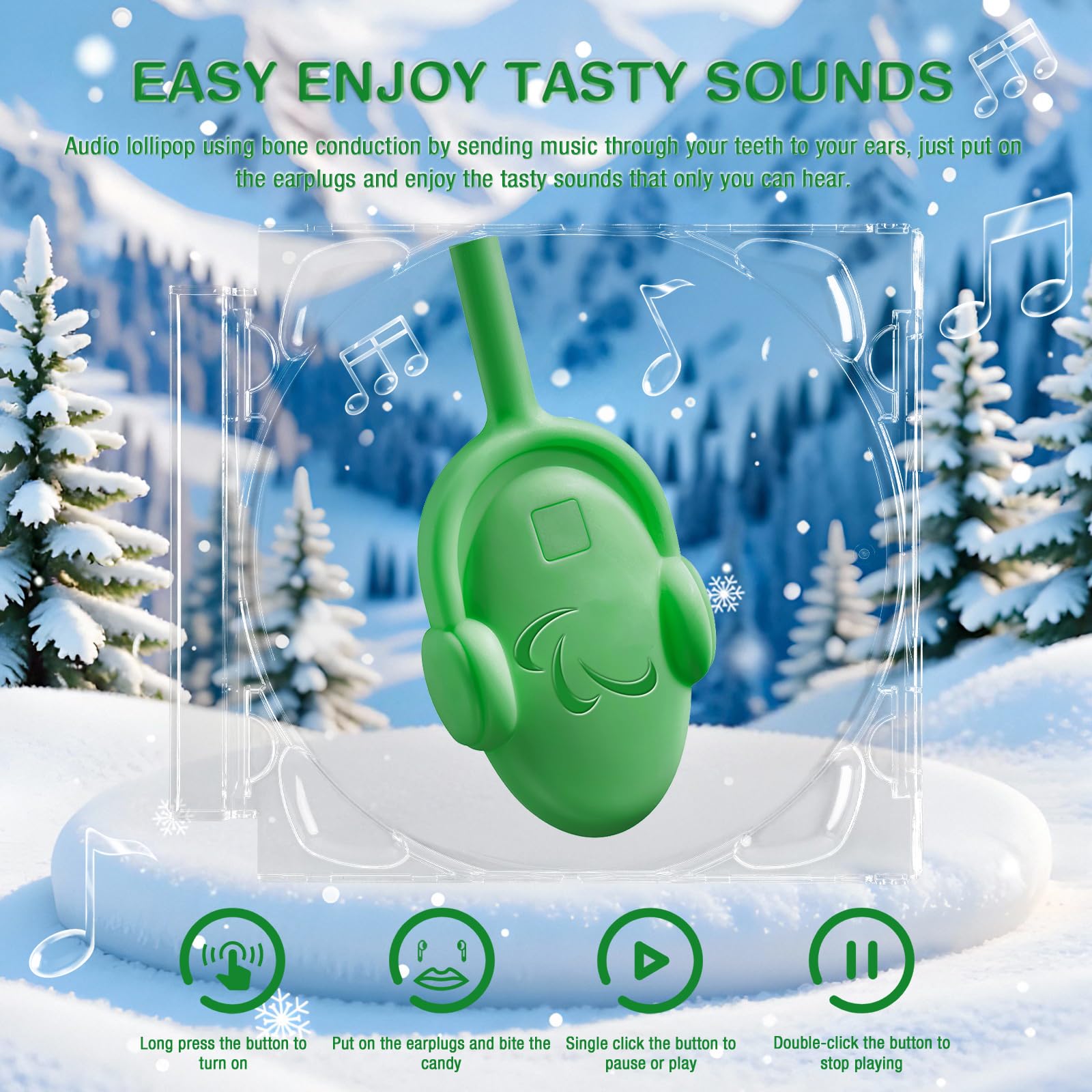 AMOS party favor lollipop ideal for winter celebrations and events