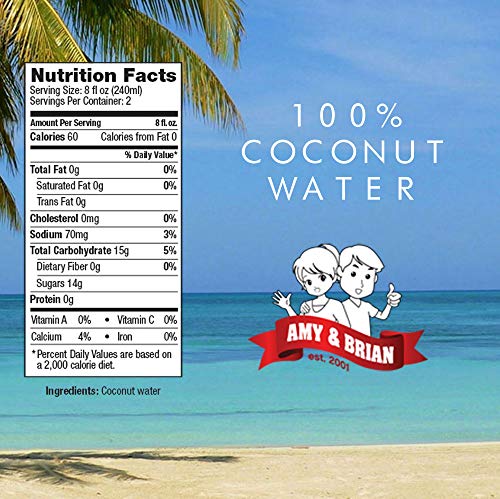 Amy & Brian Coconut Water Cinnamon bottle offers warm spice note and refreshing hydration.
