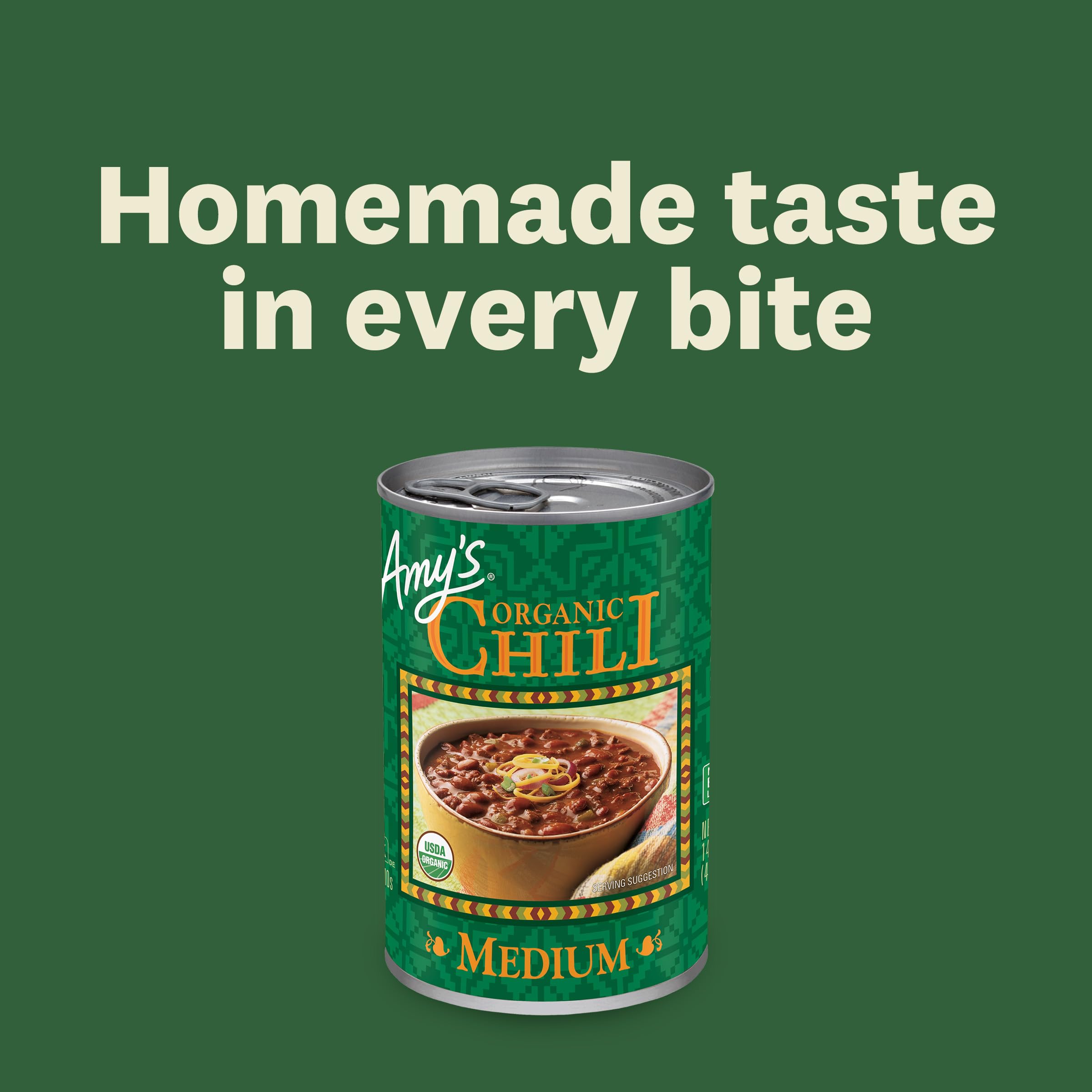 Non-GMO, gluten-free, dairy-free, vegan, and kosher certified by Amy's