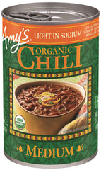 Amy's Chilis Light in Sodium Organic Medium Chili can with beans and vegetables, 50% less sodium