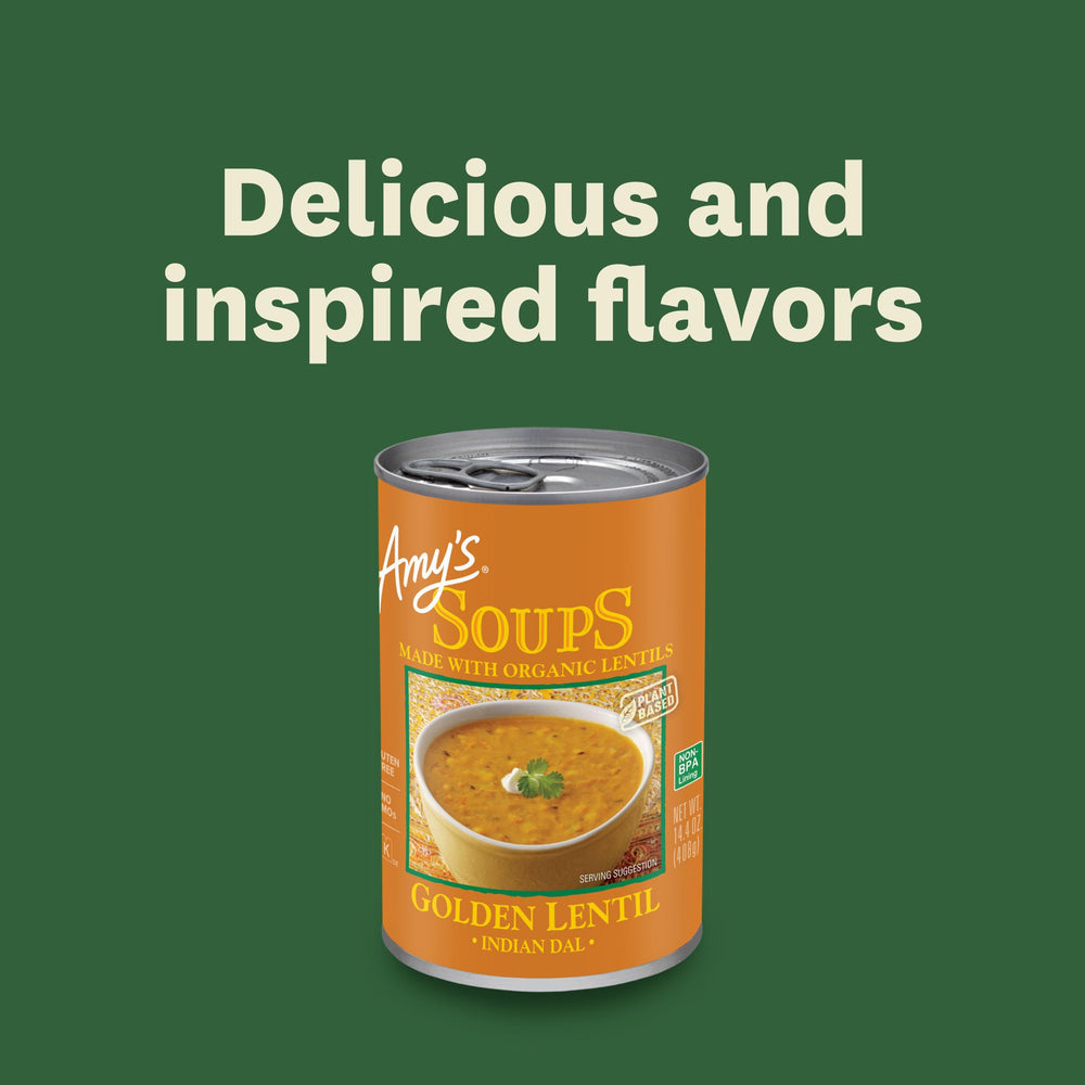 Vegan, gluten-free, dairy-free attributes on Amy's pack.
