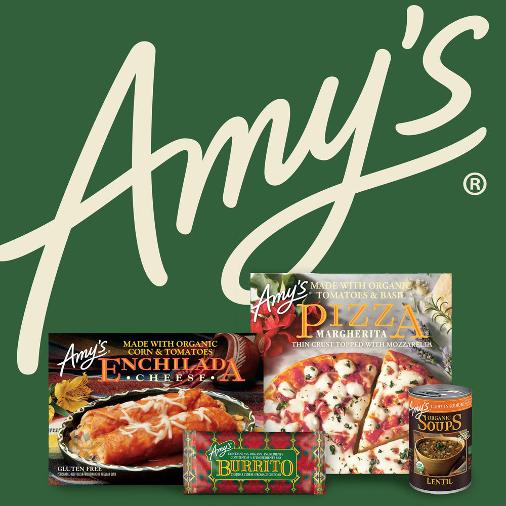 Amy's Organic Chili vegan medium 12-pack display for home use