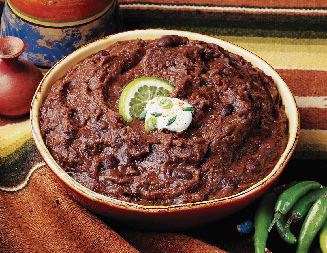 Amy's Beans with tortillas for fast taco night