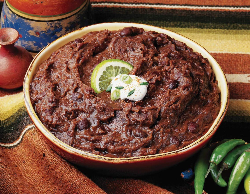 Amy's Beans with tortillas for fast taco night