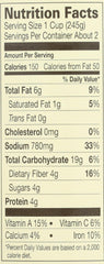 Amy's soup ingredients include tomato, onion, cilantro for fresh, layered flavor.