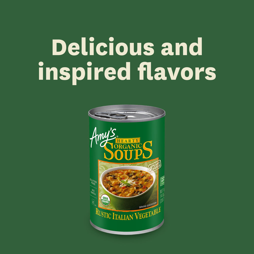 Amy's packaging highlights ready-to-heat convenience for busy days