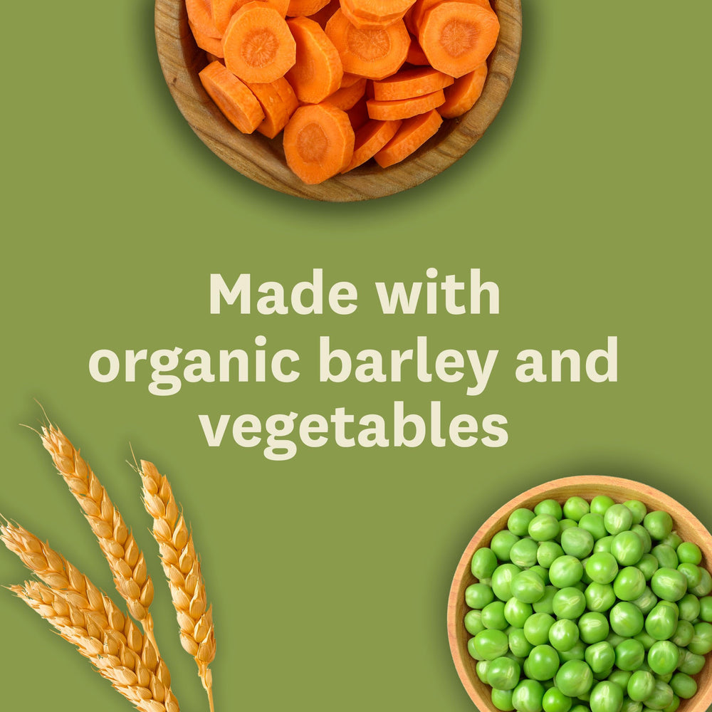 Amy's Vegetable Barley Soup can, convenient heat-and-serve for busy days.