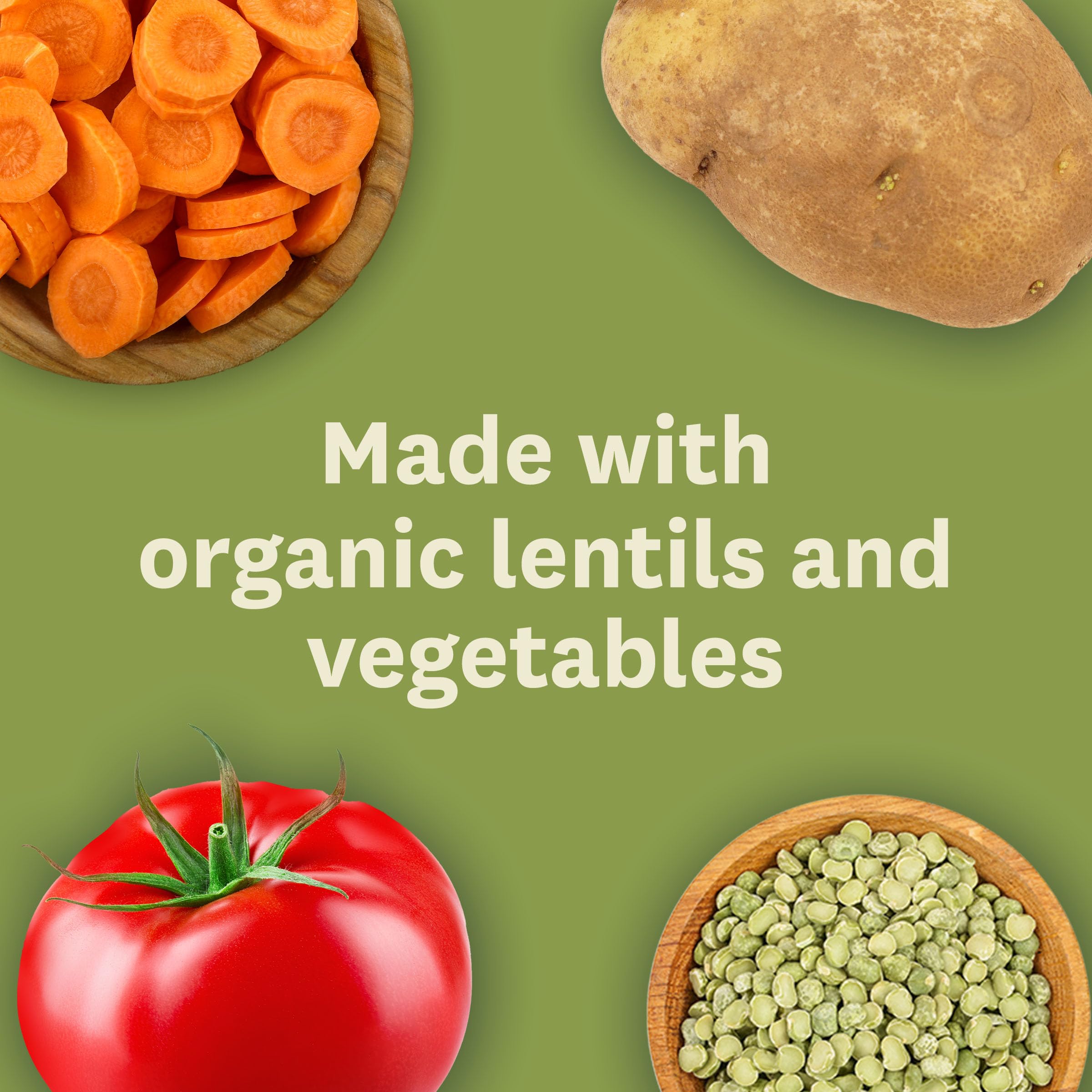 Stovetop simmer with Amy's Lentil Soup creates comforting aroma