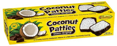 Anastasia Confections Coconut Patties Original, ingredients close-up showing quality coconut.