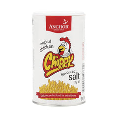 Anchor Original Chicken Chippy Salt bottle enhances roast chicken flavor.