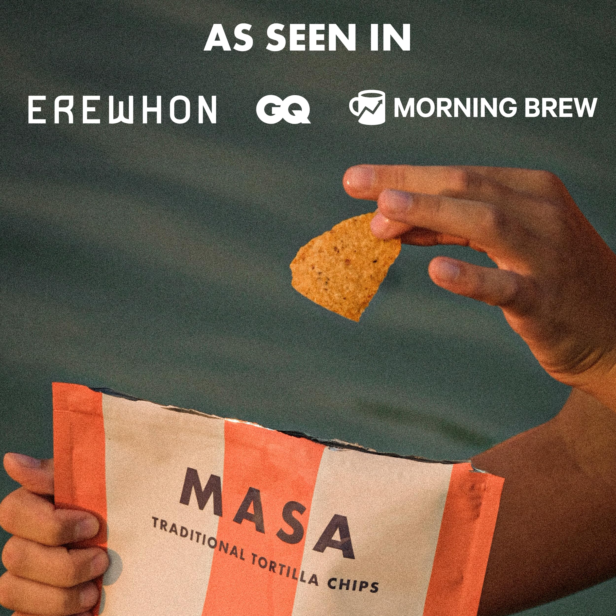 Ancient Crunch MASA Chips seed oil-free formula for mindful snacking