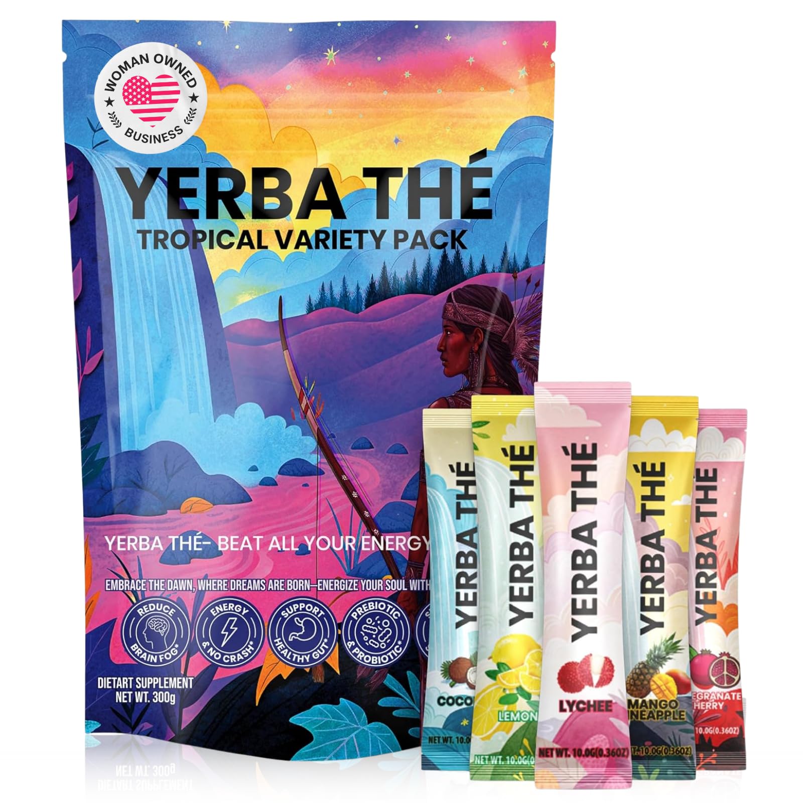 ANCIENT DIOSA Yerba Mate Powder packaging showing clean energy and balanced focus.