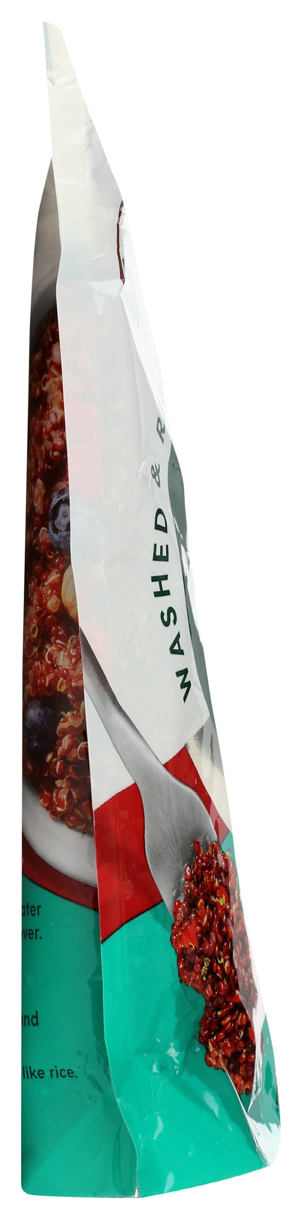 Organic certification stamp next to Ancient Harvest Inca Red quinoa packaging
