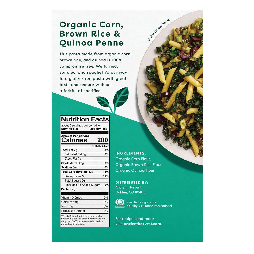 Ancient Harvest Penne Quinoa cooking scene demonstrating gluten-free preparation